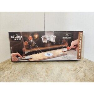 Hammer + Axe Wooden Basketball Game 2-Player Portable Tabletop Arcade Style